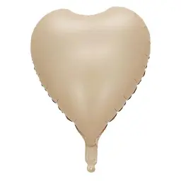 Beige Heart Balloon
